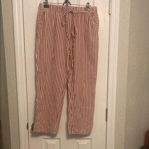 Striped Red and White Pants